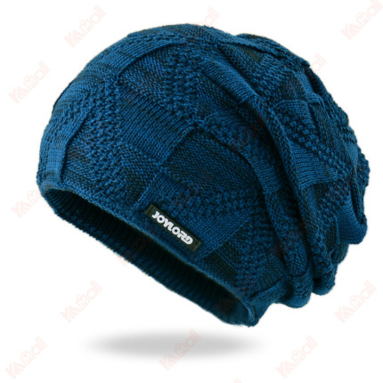 beanie hat knitted hat plaid pattern